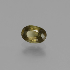 Grenat à changement de couleur de couleur changeante naturelle coupe ovale, 0,62 ct, VS