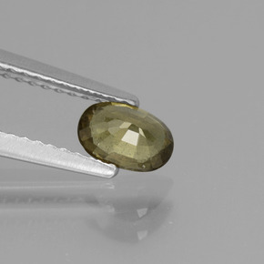 Grenat à changement de couleur de couleur changeante naturelle coupe ovale, 0,62 ct, VS
