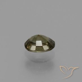 Grenat à changement de couleur marron naturelle coupe ovale, 0,87 ct, VS