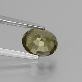 Grenat Couleur Changeant Brun verdâtre à rouge-rose naturelle Coupe ovale, 1.51 ct, VS-SI