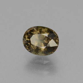 Grenat à changement de couleur multicolore naturelle coupe ovale, 1,73 ct, VS-SI