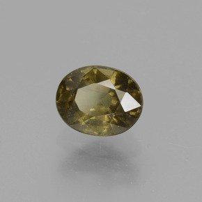 Grenat à changement de couleur multicolore naturelle coupe ovale, 1,36 ct, VS-SI
