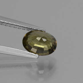 Grenat à changement de couleur de couleur changeante naturelle coupe ovale, 1,13 ct, VS-SI
