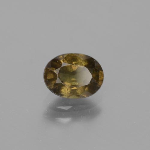 Grenat à changement de couleur marron naturelle coupe ovale, 1,32 ct, VS-SI