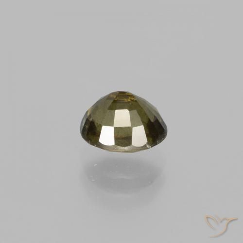 Grenat à changement de couleur marron naturelle coupe ovale, 1,33 ct, VS-SI