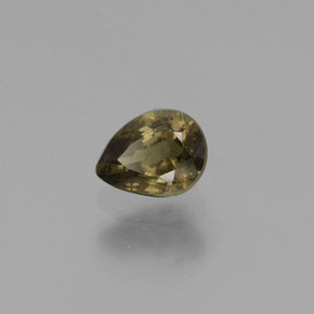 Grenat à changement de couleur multicolore naturelle en forme de poire, 0,48 ct, VS