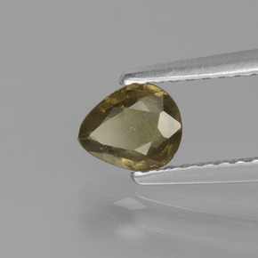 Grenat Couleur Changeant Brun verdâtre à rouge-rose naturelle En forme de poire, 0.55 ct, VS