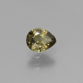 Grenat Couleur Changeant Brun verdâtre à rouge-rose naturelle En forme de poire, 0.69 ct, VS