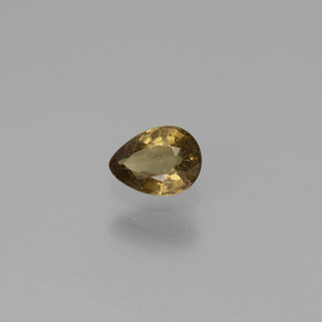 Grenat à changement de couleur multicolore naturelle en forme de poire, 0,46 ct, VS