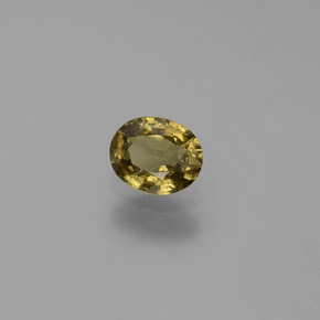 Grenat à changement de couleur multicolore naturelle coupe ovale, 0,57 ct, VS