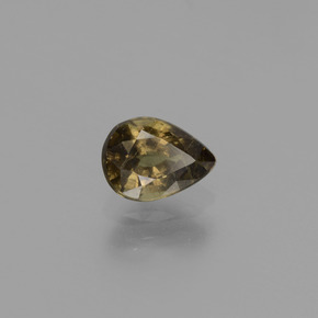 Grenat à changement de couleur de couleur changeante naturelle en forme de poire, 0,86 ct, VS