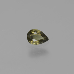 Grenat à changement de couleur de couleur changeante naturelle en forme de poire, 0,43 ct, VS