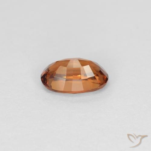 Grenat à changement de couleur marron naturelle coupe ovale, 0,60 ct, VS