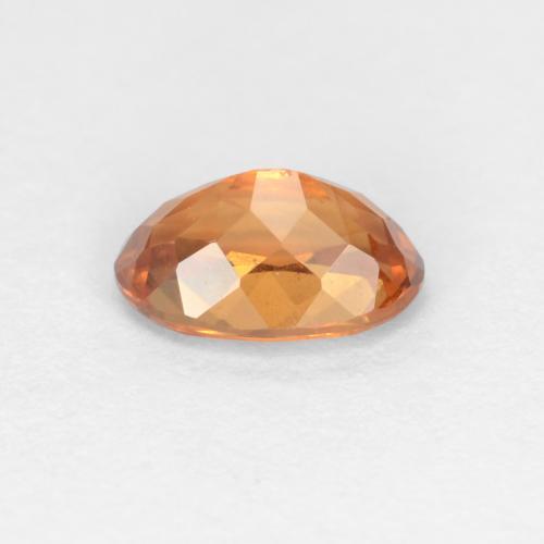 Grenat à changement de couleur marron naturelle coupe ovale, 0,61 ct, VS