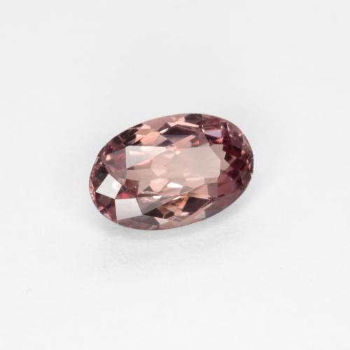 Grenat à changement de couleur marron naturelle coupe ovale, 0,57 ct, VVS-VS