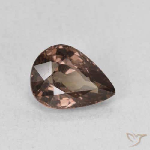 Grenat Couleur Changeant Brun léger moyen naturelle En forme de poire, 1.23 ct, VVS-VS