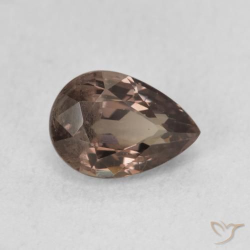 Grenat Couleur Changeant Brun léger moyen naturelle En forme de poire, 1.28 ct, VS
