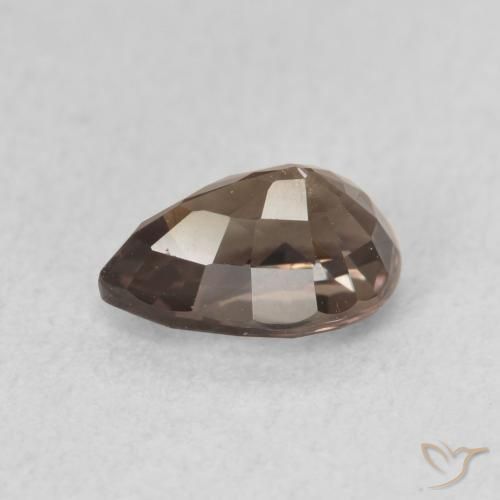 Grenat Couleur Changeant Brun léger moyen naturelle En forme de poire, 1.28 ct, VS