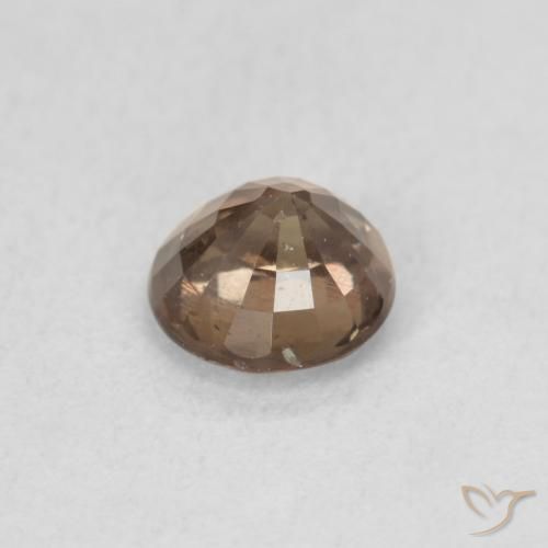 Grenat à changement de couleur marron naturelle coupe roude, 0,92 ct, VS