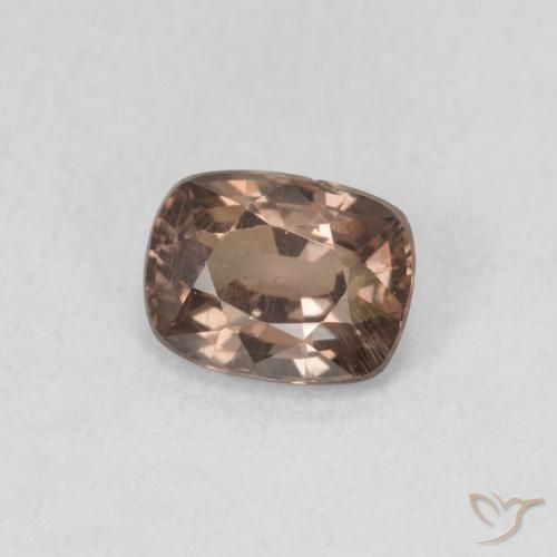 Grenat Couleur Changeant Brun léger moyen naturelle Coussin, 0.98 ct, VS