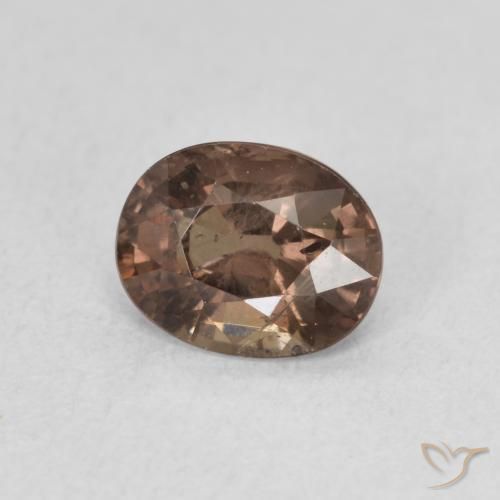 Grenat Couleur Changeant Brun léger moyen naturelle ovale, 1.29 ct, VS