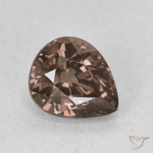 Grenat Couleur Changeant Marron foncé naturelle En forme de poire, 1.14 ct, VS