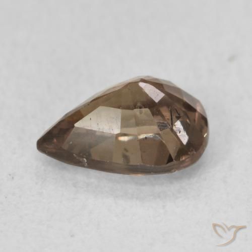 Grenat Couleur Changeant Marron foncé naturelle En forme de poire, 1.08 ct, VS