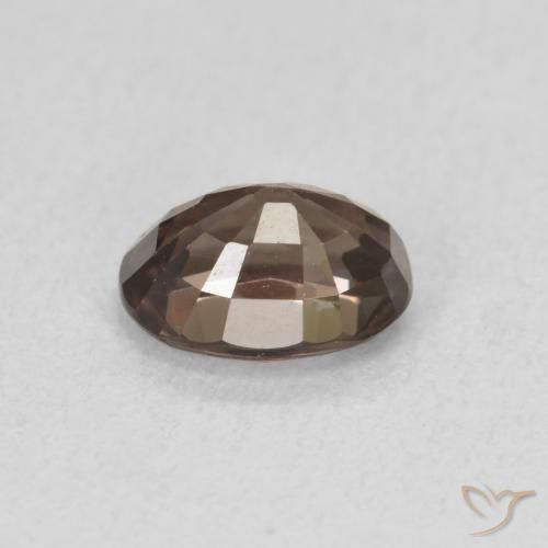 Grenat à changement de couleur marron naturelle coupe ovale, 1,28 ct, VVS
