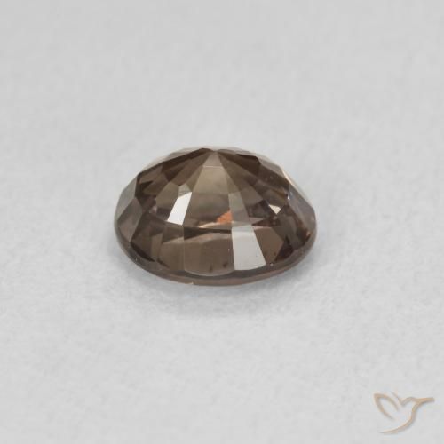 Grenat à changement de couleur marron naturelle coupe ovale, 1,03 ct, VVS