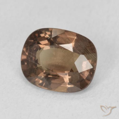 Grenat Couleur Changeant Brun pain d'épices naturelle Coussin, 1.62 ct, VS