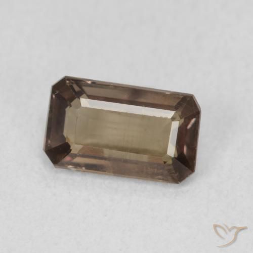 Grenat Couleur Changeant Medium Dark-Brown naturelle Octogone / coupe Émeraude, 1.02 ct, VS