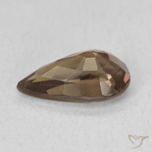 Grenat Couleur Changeant Marron foncé naturelle En forme de poire, 1.41 ct, VS
