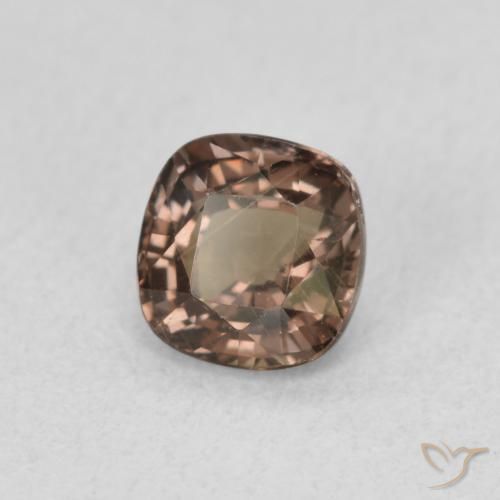 Grenat Couleur Changeant Brun pain d'épices naturelle Coussin, 1.06 ct, VS