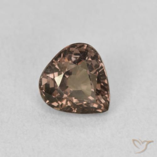 Grenat Couleur Changeant Brun léger moyen naturelle En forme de poire, 1.00 ct, VS
