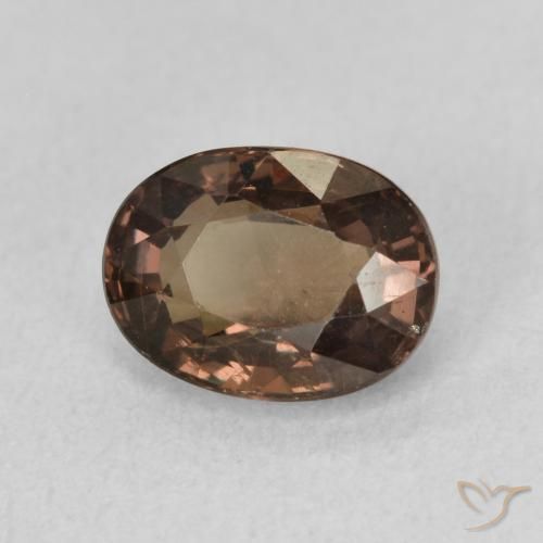 Grenat Couleur Changeant Brun léger moyen naturelle ovale, 1.64 ct, VS