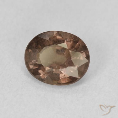 Grenat Couleur Changeant Brun léger moyen naturelle ovale, 1.07 ct, VS