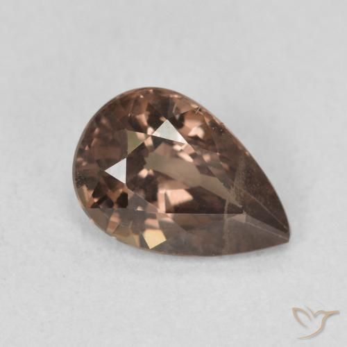Grenat Couleur Changeant Marron foncé naturelle En forme de poire, 1.27 ct, VS