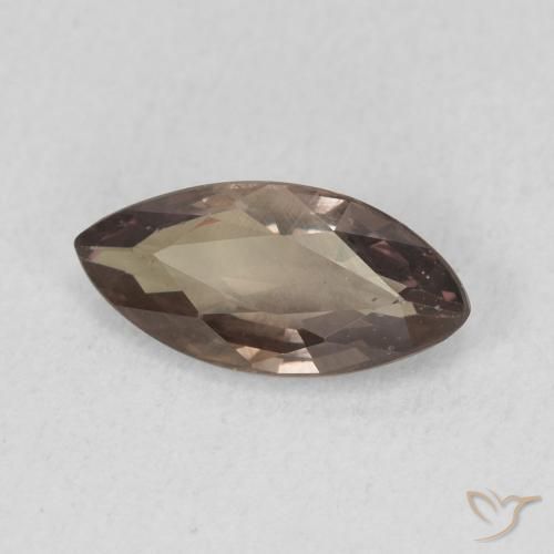 Grenat Couleur Changeant Marron foncé naturelle Marquise, 1.03 ct, VVS-VS