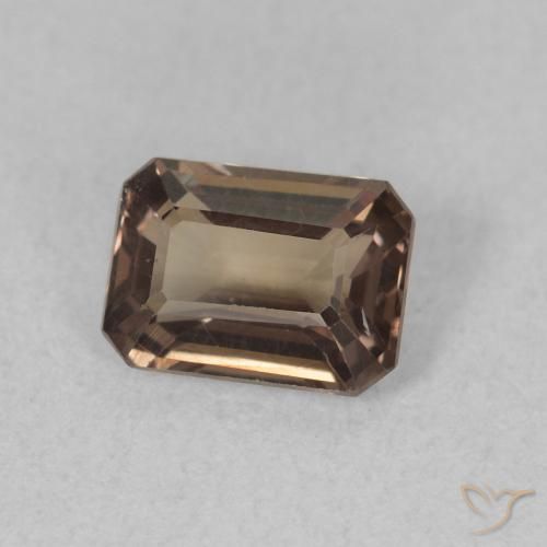 Grenat Couleur Changeant Marron foncé naturelle Octogone / coupe Émeraude, 1.08 ct, VVS-VS