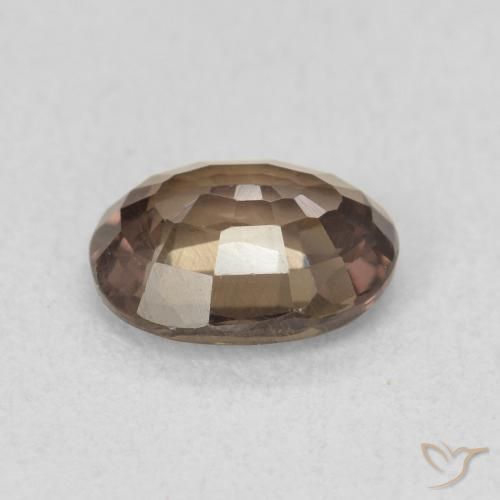 Grenat Couleur Changeant Marron foncé naturelle ovale, 1.32 ct, VVS-VS