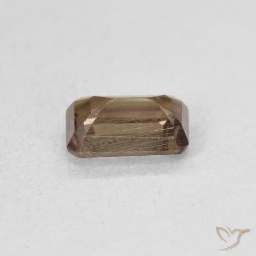 Grenat Couleur Changeant Marron foncé naturelle Octogone / coupe Émeraude, 0.91 ct, VS
