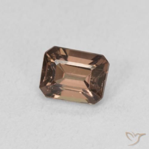 Grenat Couleur Changeant Brun léger moyen naturelle Octogone / coupe Émeraude, 0.97 ct, VS