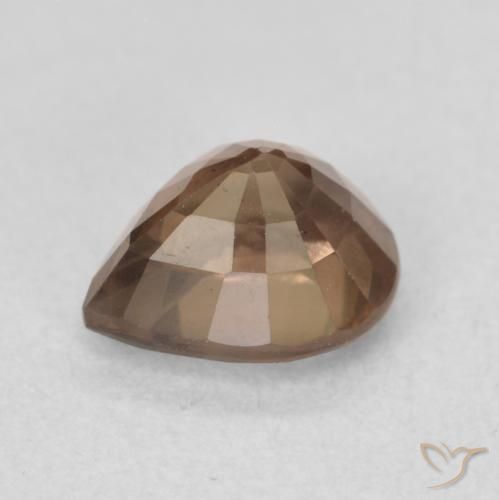 Grenat Couleur Changeant Marron foncé naturelle En forme de poire, 1.37 ct, VS