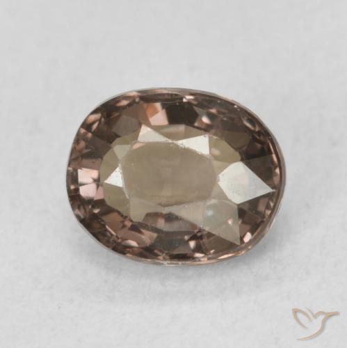 Grenat Couleur Changeant Brun pécan naturelle ovale, 0.96 ct, VVS