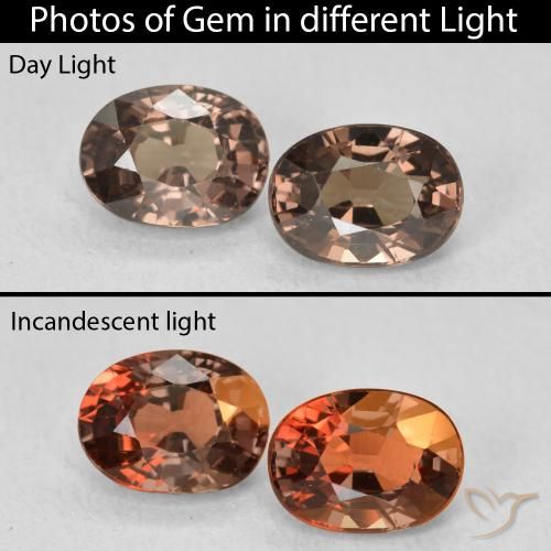 Shop natural 2.84ct Brun léger moyen Grenat Couleur Changeant gems, ovale, from Madagascar at GemSelect. In stock, global shipping!