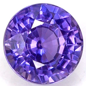 Saphir couleur-Changeant Multicolore naturelle Coupe roude, 0.58 ct, VS