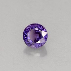 Saphir à changement de couleur multicolore naturelle coupe roude, 0,77 ct, VS