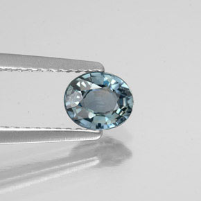 Saphir à changement de couleur multicolore naturelle coupe ovale, 0,71 ct, VS
