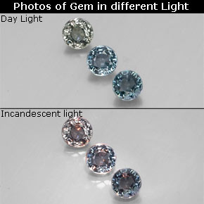 Achetez naturel ct multicolore saphir à changement de couleur gems, coupe roude, en provenance madagascar chez gemselect. en stock, livraison internationale!