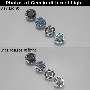 Achetez naturel ct multicolore saphir à changement de couleur gems, coupe roude, en provenance madagascar chez gemselect. en stock, livraison internationale!